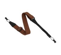 SOLUSTRE Ukulele Strap Non-Punching Fabric Adjustable Brown Simple Ukulele Bass Strap Practical Musical Instrument Accessory for Beginners and Performers