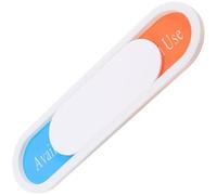 SOLUSTRE Vacant Occupied Slider Door Sign Self Adhesive Status Indication White Glass High-strength Wear-resistant Material Office Restroom Meeting Room Use