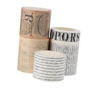 SOLUSTRE Vintage Gothic Lettering Stickers 5 Roll Set for Scrapbook and DIY Decoration, Lightweight Paper Material Assorted Colours, for Diary and Craft Projects