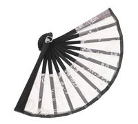 SOLUSTRE Vintage Mini Folding Handheld Fan Pink Cloth Material Delicate Craftsmanship Photography Prop Doll Accessory Party Decoration