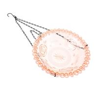 SOLUSTRE Vintage Plastic Hanging Bird Bath for Garden and Outdoor Use, Lightweight Shallow Bowl with Wide Rim, Space-saving Portable Design for Small Birds and Wild Species