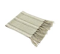 SOLUSTRE Vintage Tassel Table Runner Handwoven Rustic Long Tablecloth for Dining Wedding Holiday Everyday Decor Protective Decorative for Dessert Buffet Tables