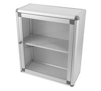 SOLUSTRE Wall Medicine Box: Wall Mounted Emergency Medicine Cabinet Public Aid Container With Transparent Window For Offices Bathroom Banks