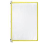 SOLUSTRE Wall Mounted Document Holder Space-saving Design and Easy Installation 5 Page Hanging File Folder Organizer with Iron and Pvc Construction for A4 Folders and Documents for Office