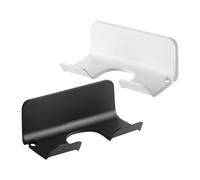 SOLUSTRE Wall Mounted Hair Dryer Holder Prevents Knots 2pcs with Cord Organizer Blow Dryer Rack for Bathroom Storage for Vanity Area and Bathroom