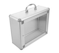 SOLUSTRE Wall Mounted Medicine Storage Box Metal Organizer for Emergency Aid and Public Service Use Multifunctional Wall Cabinet for Banks Offices and Bathrooms Easy Installation