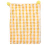 SOLUSTRE Warm and Comfortable Yellow Cloth Pet Sleeping Cushion for Dogs and Cats, Cozy Sleeping Pad Providing a Soft and Cozy Environment Especially in Winter for Resting Pets