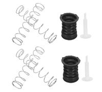 SOLUSTRE Washing Machine Drain Plug Assembly and Stainless Steel Spring Pull Rod with Rubber Seal 2 Sets for Effortless Drain Operation Universal in Home Laundry Rooms Compatible