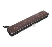 SOLUSTRE Waterproof Bamboo Flute Storage Case with 48cm Internal Diameter, Sectioned Design Flute Carry Bag for D/c Key Instruments, Musical Instrument Storage Pouch for Travel and Random Color