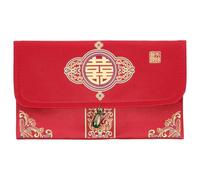 SOLUSTRE Wedding Red Envelope Money Packet 7.47x4.32x0.39in Brocade Sturdy Multipurpose Elegant Chinese Traditional Wedding for Bridegroom and Brides