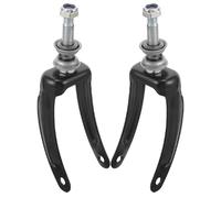 SOLUSTRE Wheelchair Front Wheel Fork 2Pcs Steel Bearings 7 8 Inch Universal Drive Wheelchair Parts Handbrake Wheel Bracket for Disabled Users Random Color