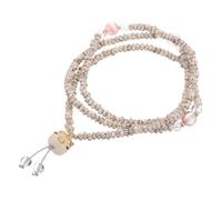 SOLUSTRE Wooden Beads Bracelet with Cat Charm for Men and Women Soft Natural Material Spiritual Meditation Prayer Beads for Yoga and Everyday Wear Versatile Ethnic Style Jewelry
