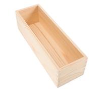 SOLUSTRE Wooden Drawer Organizer Box for Utensils Sleek Modern Minimalist Design Kitchen Pantry Storage Tray Vintage Decorative Keepsake Container