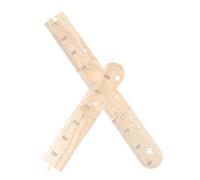 SOLUSTRE Wooden Growth Chart Ruler for Kids Star Shapes, Wall Hanging Height Ruler for Nursery Room Decoration, Charming Design Kids Growth Chart Wall Decor for Birthday