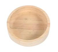 SOLUSTRE Wooden Hamster Feeding Bowl Small Oak Food Dish for Chinchillas, Hedgehogs, Squirrels and Sugar Gliders - Natural Solid Wood Pet Food Feeder for Small Animals
