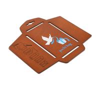 SOLUSTRE Wooden Letter Envelope Stencil Template for DIY Crafts, Vintage Multi-Purpose Writing Template Ruler Tool for Envelope and Card Making on Special Occasions