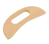 SOLUSTRE Wooden Massage Scraper Tool with Smooth Edges for Foot and Back, Multi-Functional Home Massaging Plate and Meridians Therapy Scraper, Khaki Wooden Scraping Board for Relaxation