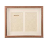 SOLUSTRE Wooden Medal Display Frame 10-inch Medal Holder with Single Left Hole for Marathon Race Badge and Photo Display