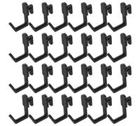 SOLUSTRE Workshop Pegboard Hooks 24Pcs Heavy Duty Plastic J Shape Hooks for Tool Storage and Display