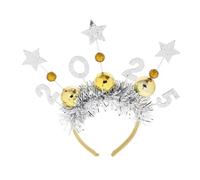 SOLUSTRE Year Headband for Women Comfortable Elastic Fit Lightweight Party Accessory Photo Prop for Years Eve Festive Dress Up