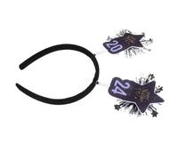 SOLUSTRE Year Star Headband Glitter Party Hairband for Adults and Hair Clasp Photo Prop for Festive Celebration and Group