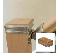 Solution Brushed Nickel Hemlock Half Newel Cap - Traditional Products Ltd