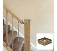Solution Brushed Nickel Newel Base Connector - Traditional Products Ltd