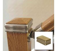 Solution Brushed Nickel Oak Half Newel Cap - Traditional Products Ltd