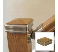 Solution Brushed Nickle Oak Newel Cap - Traditional Products Ltd