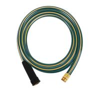 Solution4Patio Short Leader Green Garden Hose 3/4 in. x 12 ft. -Kink Free, Leakproof, Brass Aluminum Male/Female Fittings -Heavy Duty Durable Flexible Lightweight Water Pipe for Household & Commercial