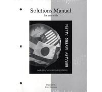 Solutions Manual to Accompany Principles of Corporate Finance
