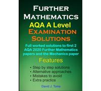Solutions to AQA Further Mathematics A Level 2020 Examinations: Full worked solutions to first two AQA 2020 mathematics papers and the mechanics paper ... and Further mathematics A level solutions)