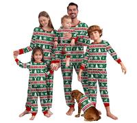 Solutra Family Christmas Pajamas, Matching Pyjamas Set, Xmas Nightwear for Women, Men, Kids, Baby (XL, Mom), Black, Red, Green