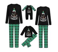 Solutra Family Christmas Pyjamas Set, Matching Christmas Pjs Xmas Nightwear, Plaid Christmas Pajamas for Family Mens Womens Adults Kids Baby (Men, XL)