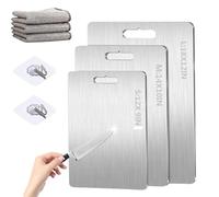 Solux Cutting Board, Taima Titanium Cutting Board for Kitchen, Cutting Edge Hygiene & Durability, Double Sided Medical-Grade Titanium Cutting Mat (L-18 x 12 in)