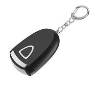 SoLuxo Safety Personal Alarm with LED light - Extra Loud Siren at 130dB, Security alarm key chain for emergencies, USB C Rechargeable, Low battery indicator, SOS button (Black)
