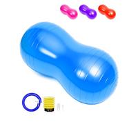 Soluxy Peanut Ball - Pregnancy, Labor, Birthing, Sensory | Yoga Birth Ball - Core Strength, Stability, Fitness | Physical Therapy Ball - Kid (Blue)