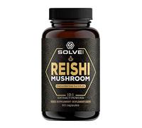 SOLVE Labs® ● Premium Reishi Mushroom Capsules ● 51% Beta-D-Glucans ● 10:1 Concentrate ● No Fillers & Additives ● Vegetarian & Kosher ● 60 Capsules ● 1 Month Supply