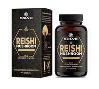 SOLVE Labs® ● Premium Reishi Mushroom Capsules ● 51% Beta-D-Glucans ● 10:1 Concentrate ● No Fillers & Additives ● Vegetarian & Kosher ● 60 Capsules ● 1 Month Supply