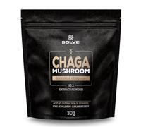 SOLVE Labs® ● Premium Siberian Chaga Mushroom Extract Powder ● 10% Beta-D-Glucans ● 10:1 Concentrate ● No Fillers & Additives ● 30g ● 1 Month Supply