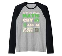 Solve Math Funny Student Teacher Mathematics Solving Humor Raglan Baseball Tee