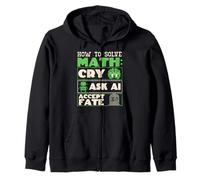 Solve Math Funny Student Teacher Mathematics Solving Humor Zip Hoodie