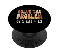 Solve The Problem 67 Funny Math Meme Six Seven For Teachers PopSockets Adhesive PopGrip