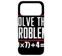 Solve The Problem 9x7+4 Brain Teaser Quiz Math Teacher Case for iPhone 17 Pro Max