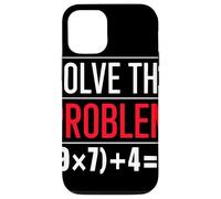 Solve The Problem 9x7 Plus 4 Equation Puzzle Teacher Case for iPhone 12/12 Pro