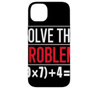 Solve The Problem 9x7 Plus 4 Equation Puzzle Teacher Case for iPhone 14 Plus