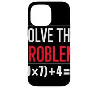 Solve The Problem 9x7 Plus 4 Equation Puzzle Teacher Case for iPhone 14 Pro Max