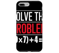 Solve The Problem 9x7 Plus 4 Equation Puzzle Teacher Case for iPhone 7 Plus/8 Plus