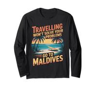 Solve Your Problems Tropical Maldivian Island Maldives Long Sleeve T-Shirt