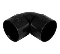 Solvent 32mmm Black Flexible Elbow 90 Degree Knuckle Bend-32mm Waste Pipe Fittings (Pack of 10)